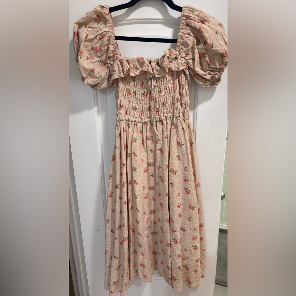 Floral Puff Sleeve or Off the Shoulder Dress